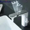 Robinet de lavabo à capteur sans contact blanc