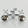 Robinet mural baignoire douche chrome alliage zinc… – vue 5
