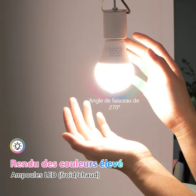 3W 6W 9W 12W 15W 18W LED ampoule lampes E27 Lampada LED… – vue 5