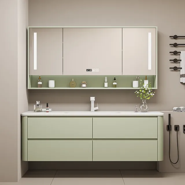 Double lavabo Double Pot en chêne – vue 3