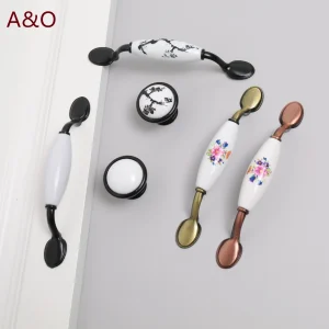 Poignées tiroir armoire meubles poignées de cuisine pour armoire bouton porte tiroir meubles cuisine bouton européen noir matériel