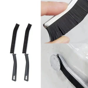 Brosse de nettoyage de toilettes à poils durs, 2 pièces, brosse de nettoyage de salle de bains, outils de nettoyage de toilettes domestiques, fournitures de salle de bains