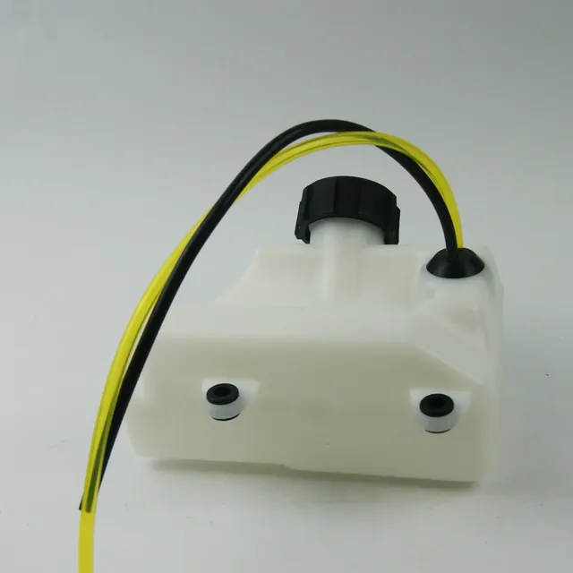 Réservoir carburant plastique blanc bouchon noir fileté… – vue 2