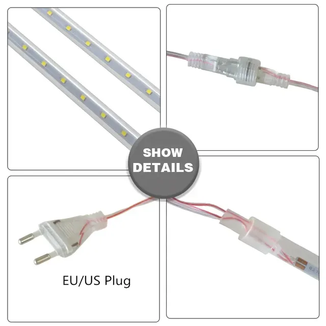 LED pluie de météores lumières étanche chute de pluie… – vue 6