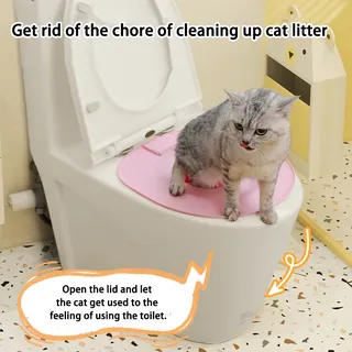 Siège d'entraînement de toilette pour chat facile à nettoyer avec…