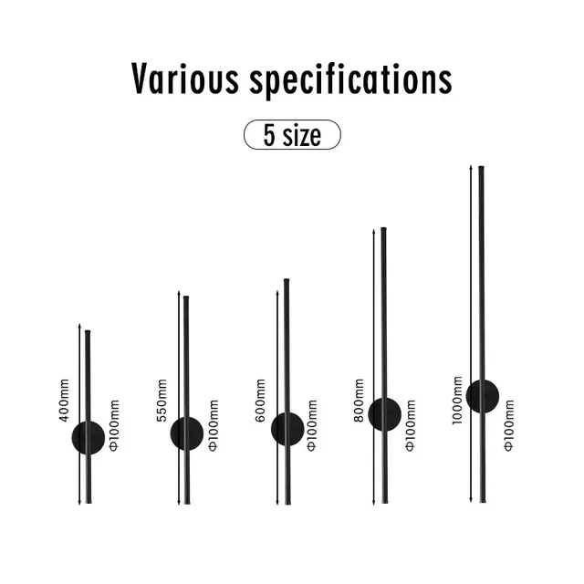 Corps de lampe interrupteur tactile lampes murales LED à… – vue 6
