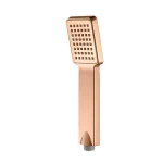 Pommeau de douche à main ABS, or rose, or brossé, douchette carrée, fil de pulvérisateur G1, 2 &lsquo;, 1 pièce