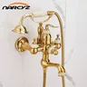 Pommeau de douche triple en laiton