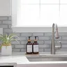 Plateau rond et carré en bambou pour salle de bain – vue 2