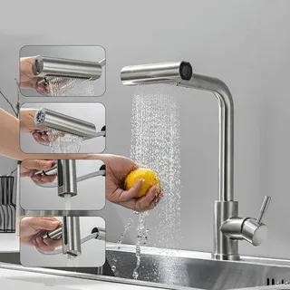 Évier en acier inoxydable lavabo de lavage de légumes robinet de…