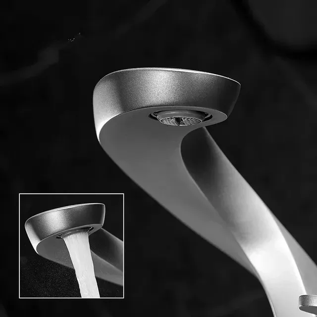 Robinet de Cascade Froide et Chaude en Laiton Chromé – vue 5
