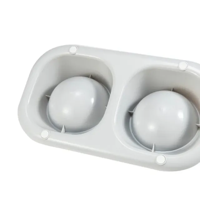 Bol Double en acier inoxydable pour chien et chat – vue 6