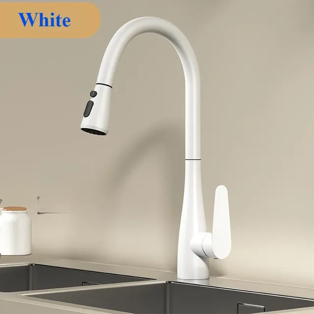 Mitigeur cuisine acier inoxydable bec cygne haut noir… – vue 3