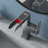 Robinet de lavabo cascade lumière LED température… – vue 6