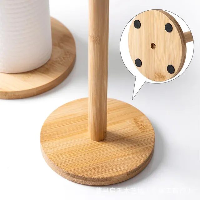 Porte-papier hygiénique en bois pour cuisine – vue 5