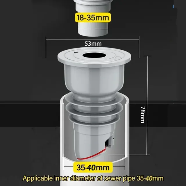 Piège de vidange en Silicone pour articles de salle de… – vue 5