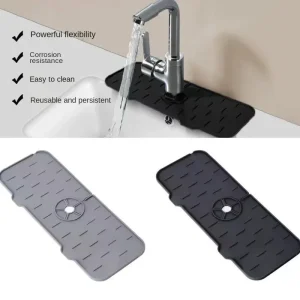 Tapis en Silicone pour robinet gastronomique, accessoire de cuisine, appareil ménager, support à éponge, accessoires de cuisine, protection contre les éclaboussures pour évier de cuisine pour vous