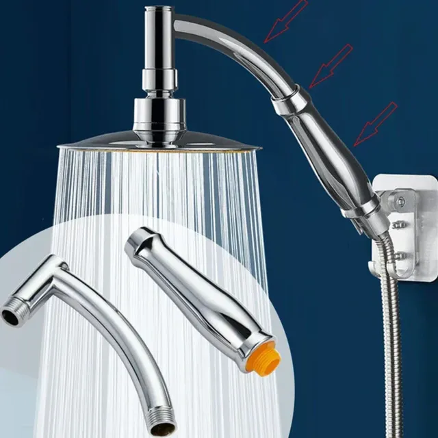 Bras d'extension de pomme de douche ABS réglable