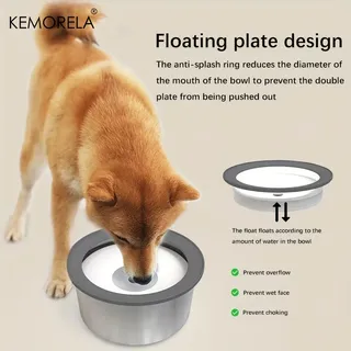 Bol d'eau pour chien en acier inoxydable