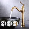 Robinet de lavabo doré à poignée unique – vue 2