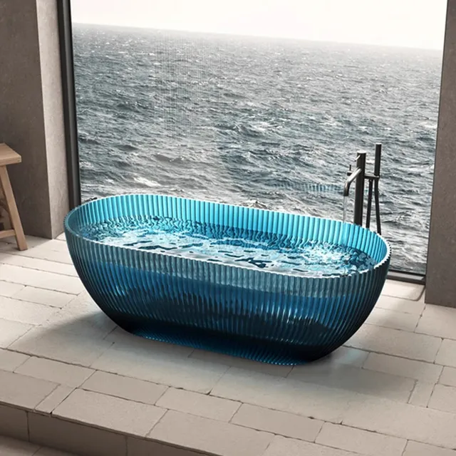 Baignoire autoportante montée au sol – vue 3