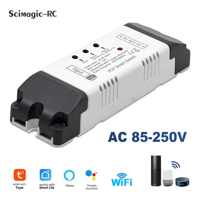 Commutateur WiFi Tuya 1CH Relais Smart Home Contrôle… – vue 2