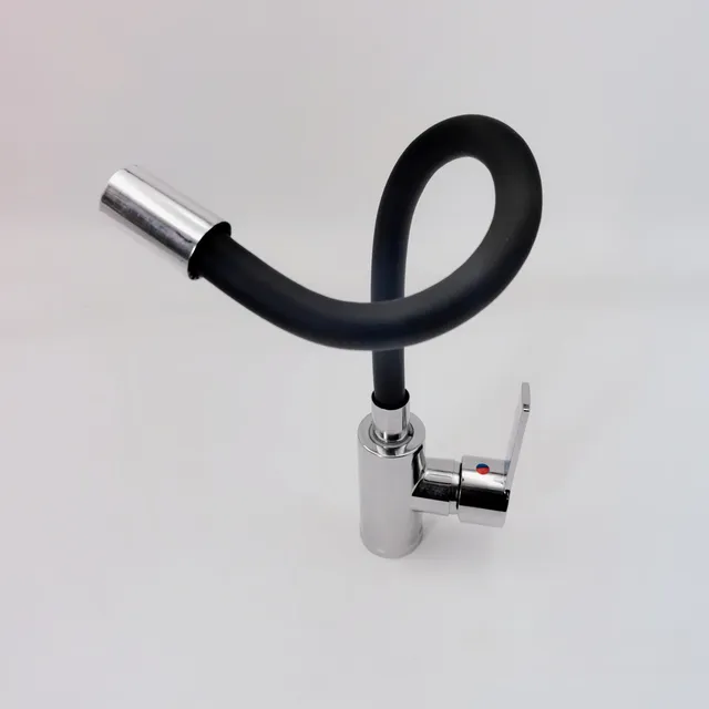 Robinet cuisine mitigeur monocommande bec haut flexible… – vue 5