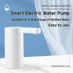 Pompe à eau électrique intelligente avec interrupteur automatique à une touche – Rechargeable par USB pour la distribution d&rsquo;eau et de minéraux purifiés, usage domestique