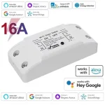 Ewelink-Commutateur de commande sans fil intelligent pour la maison, commutateur WiFi, disjoncteur de citations, prise en charge de la commande vocale à distance, Alexa, Google Home, 16A