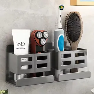 Étagère de salle de bain multifonctionnelle sans trous