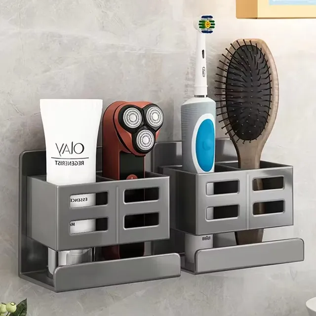 Étagère de salle de bain multifonctionnelle sans trous
