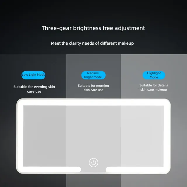 Miroir de courtoisie de voiture à LED – vue 3