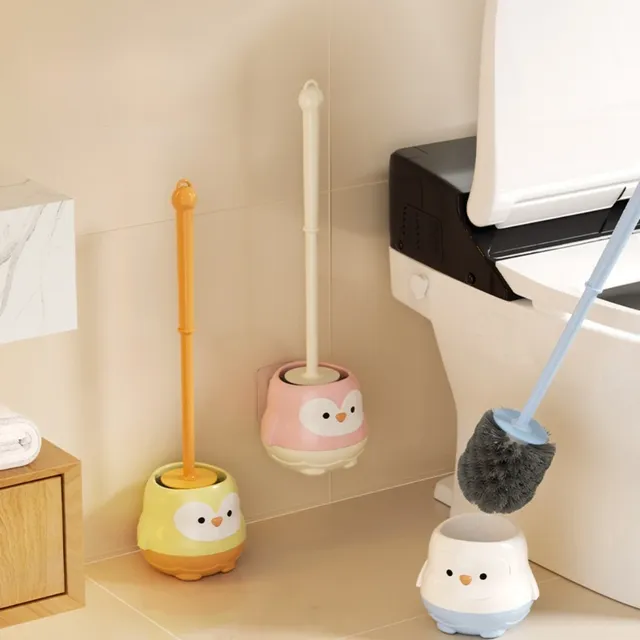 Brosse de toilette avec support