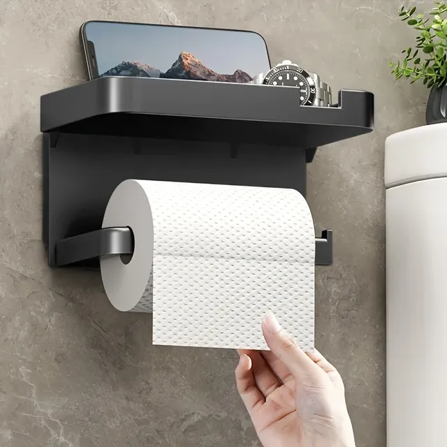 Porte papier toilette mural rangement tablette… – vue 2