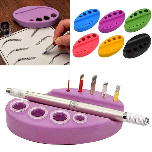 Support ovale en Silicone pour cosmétiques – vue 2