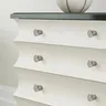 Bouton rond poignée de meuble monotrou argent armoire… – vue 3
