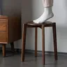 Tabouret nord-américain en noyer – vue 4