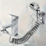 Ensemble de douche en plastique moderne, 4 pièces, avec shampoing et après-shampooing, accessoires de salle de bain universels, durables et faciles à utiliser