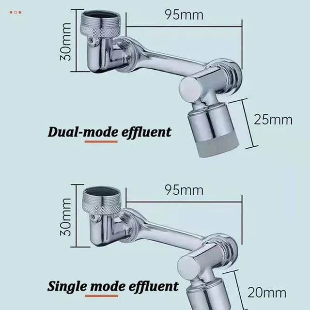Rallonge aérateur pivotant robinet lavabo bras articulé… – vue 5