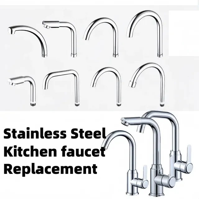 Robinet de cuisine de remplacement en acier inoxydable