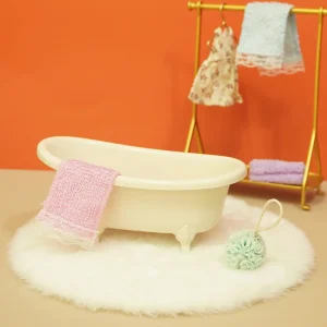 Meubles et accessoires pour maison de poupée, moulage de fer fabriqué à la main, échelle 1:12, modèle de baignoire Miniature élégant de Style nordique Meubles et accessoires pour maison de poupée, moulage de fer fabriqué à la main, échelle 1:12, modèle de baignoire Miniature élégant de Style nordique