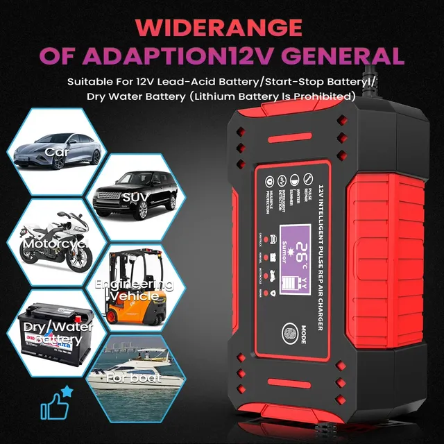 Chargeur de batterie de voiture Intelligent 6A 12V – vue 6