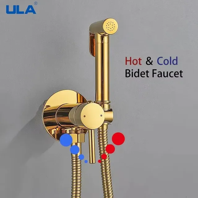 ULA robinet de Bidet en or Rose – vue 3