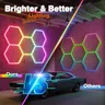 Lampe garage hexagonale RVB contrôlable application… – vue 6