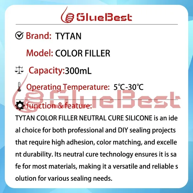 TYTAN mastic silicone durcissement neutre remplissage… – vue 6