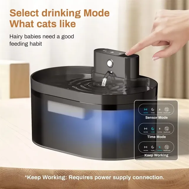 Fontaine eau automatique sans fil batterie autonome… – vue 2