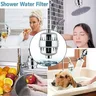 Filtre à charbon actif pour douche à haut rendement – vue 6