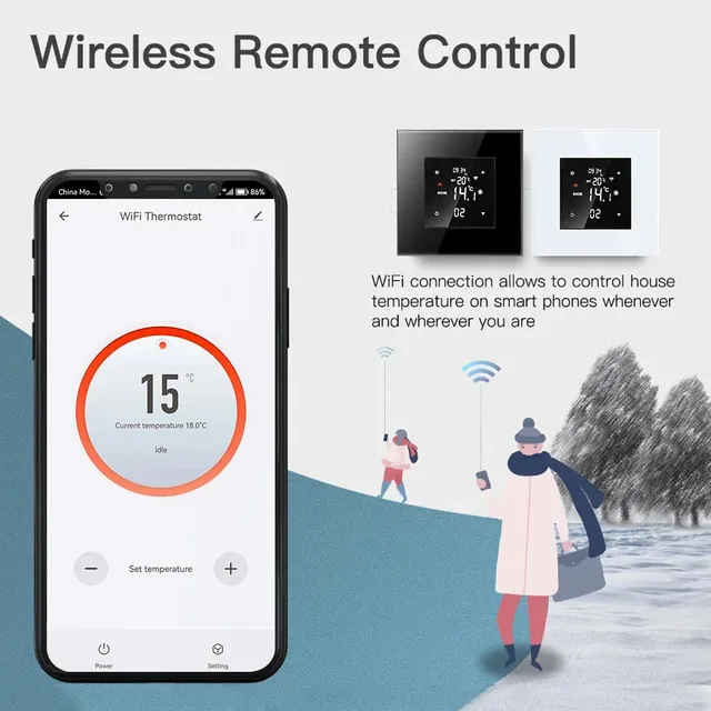 Thermostat intelligent pour chauffage au sol – vue 3
