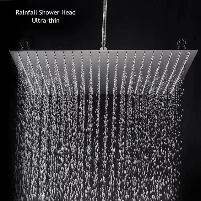 Pommeau de douche de salle de bains à effet de pluie… – vue 6