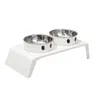 Bols doubles bol d'eau de nourriture pour chat bol… – vue 1